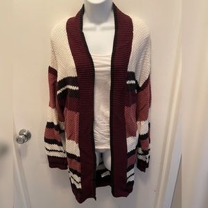 NWT Express Oversized Striped Knit Sweater Large